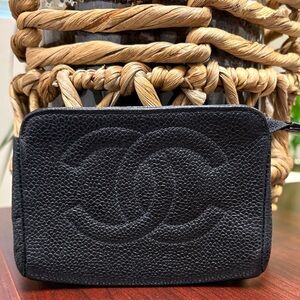CHANEL CC mini pouch